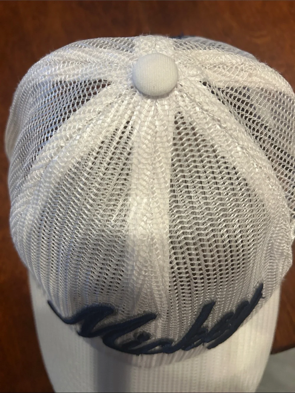 White 'Mickey' Mesh Baseball Cap Walt Disney World